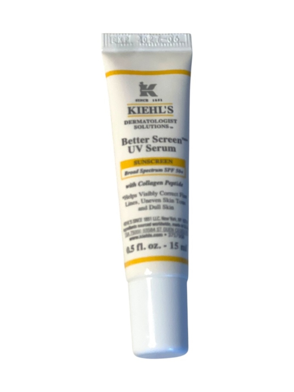 Kiehl’s Better Screen UV Serum Broad Spectrum SPF 50+ Sunscreen, Mini Size, NEW